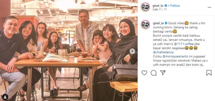 Kedekatan Gempi dan Wijin (Instagram/@gisel_la)