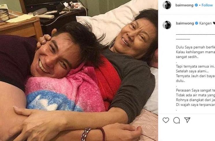 Ungkapan rindu Baim Wong untuk almarhumah ibunda (Instagram/@baimwong)