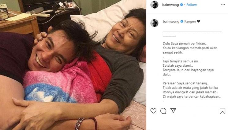 Ungkapan rindu Baim Wong untuk almarhumah ibunda (Instagram/@baimwong)
