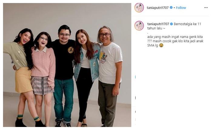 Geng D'Rainbow sinetron Kepompong. (Instagram/@taniaputri1707)