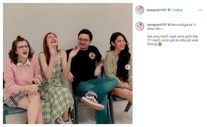 Geng D'Rainbow sinetron Kepompong. (Instagram/@taniaputri1707)