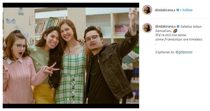 Geng D'Rainbow sinetron Kepompong. (Instagram/@dindakirana.s)