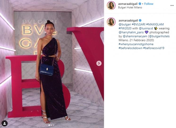 Potret Asmara Abigail di Milan, Italia (Instagram/@asmaraabigail)