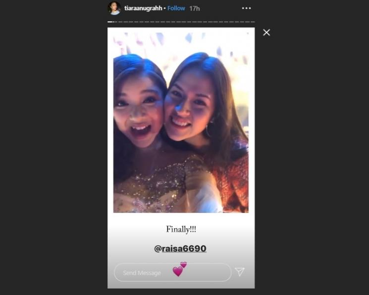 Potret akrab Raisa dan Tiara Indonesian Idol. (Instagram)