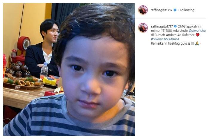 Raffi Ahmad dan Choi Siwon. (Instagram/@raffinagita1717)