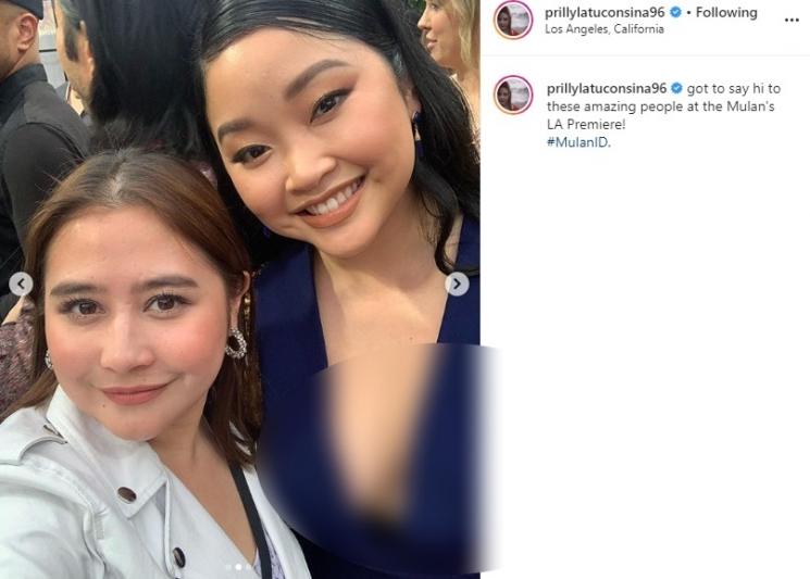 Prilly Latuconsina hadiri premier film Mulan (Instagram/@prillylatuconsina96)