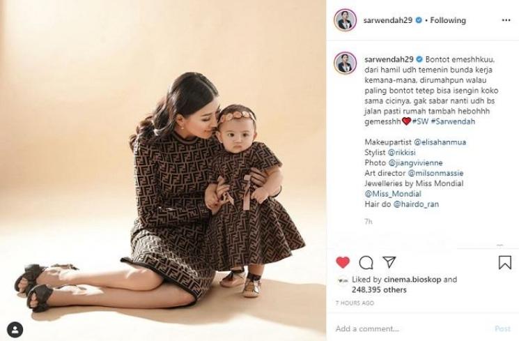 Pemotretan Sarwendah dan Kedua Putrinya (Instagram @sarwendah29)