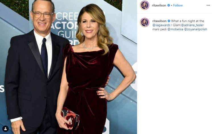 Tom Hanks dan Rita Wilson (Instagram/@ritawilson)