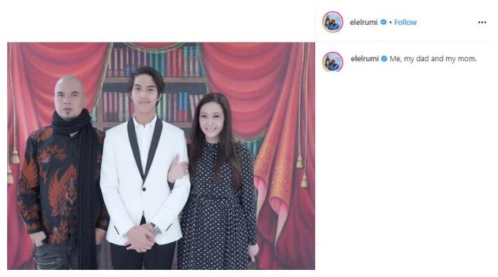 Momen akrab Maia Estianty dan Ahmad Dhani. (Instagram/@elelrumi)