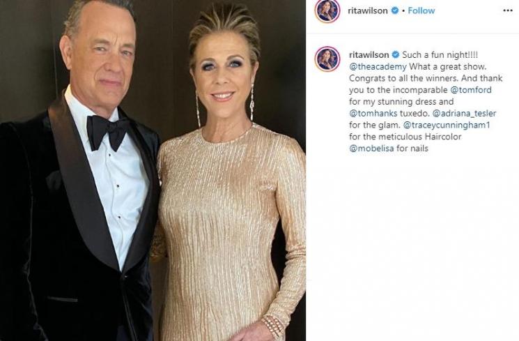 Tom Hanks dan Rita Wilson (Instagram/@ritawilson)
