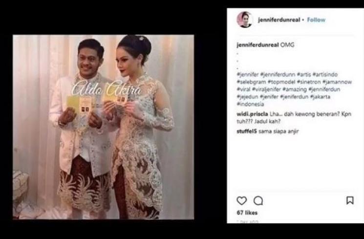 Pernikahan Jennifer Dunn dan Bobby Michael. (Youtube/KotakTube)