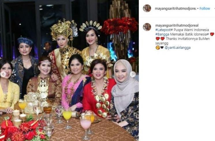 Mayangsari. (Instagram/@mayangsaritrihatmodjoreal)