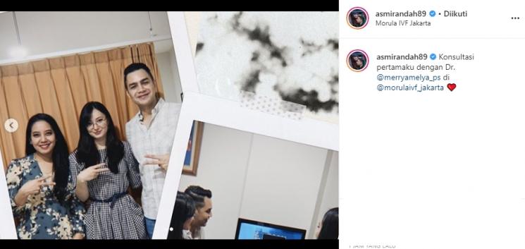 Asmirandah, Jonas Rivano dan seorang dokter (Instagram/@asmirandah89)