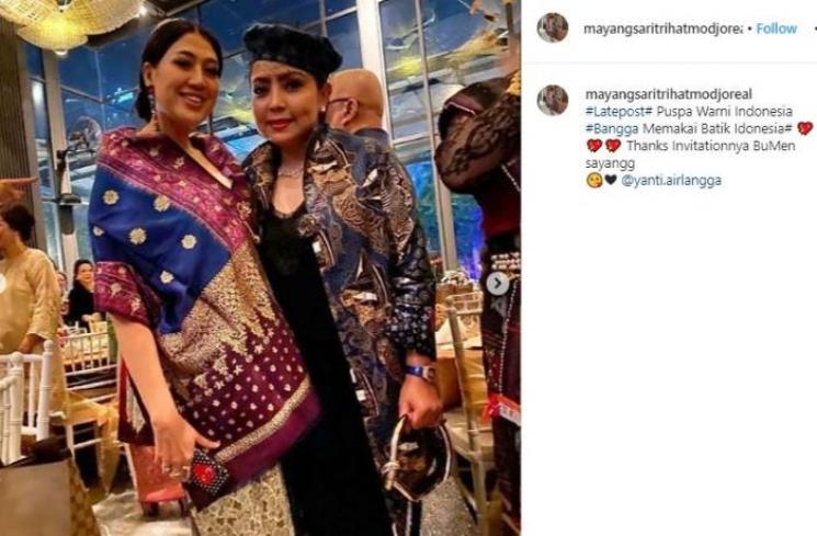 Mayangsari. (Instagram/@mayangsaritrihatmodjoreal)