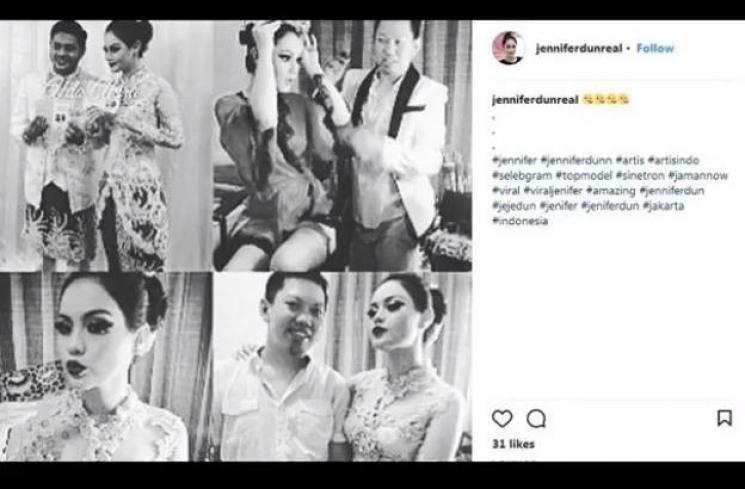 Pernikahan Jennifer Dunn dan Bobby Michael. (Youtube/KotakTube)