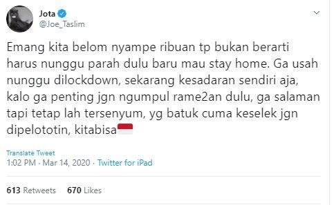 Joe Taslim. (Twitter/@Joetaslim)