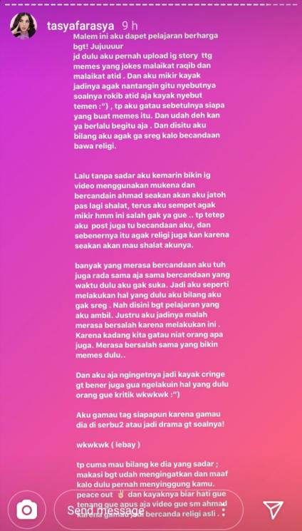 Tasya Farasya (Instagram/@tasyafarasya)