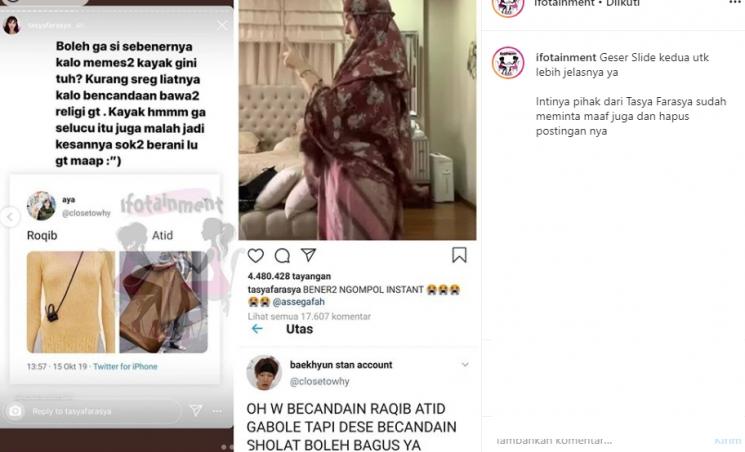 Tasya Farasya (Instagram/@ifotainment)