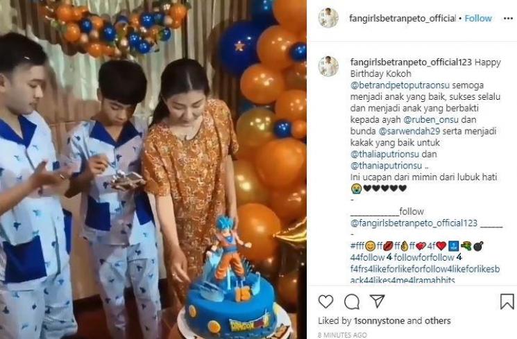 Momen Surprise Ultah Betrand Peto. (Instagram/@fansgirlbetrandpeto_official123)