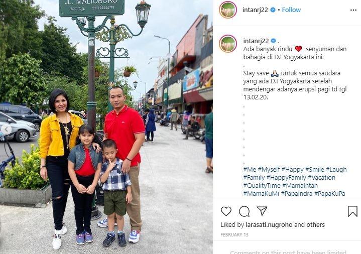 Intan RJ dan suami. (Instagram/@intanrj22)