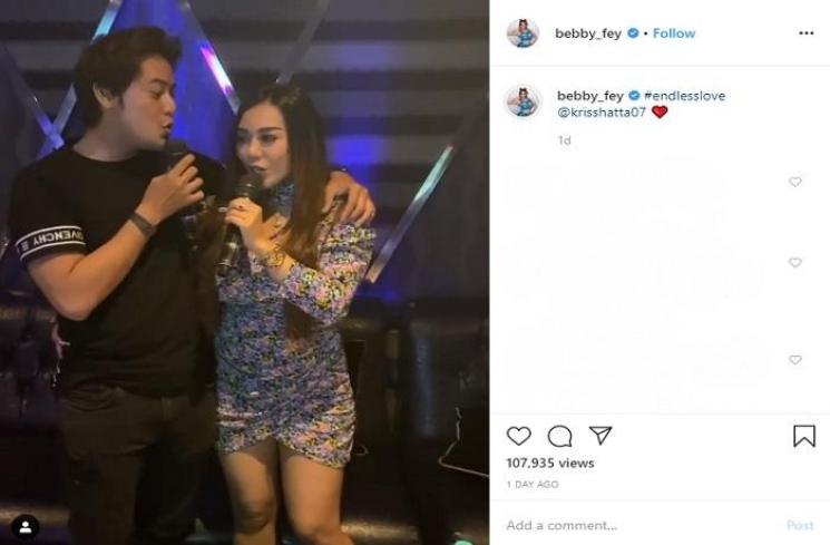 Kriss Hatta dan Bebby Fey (Instagram @bebby_fey)