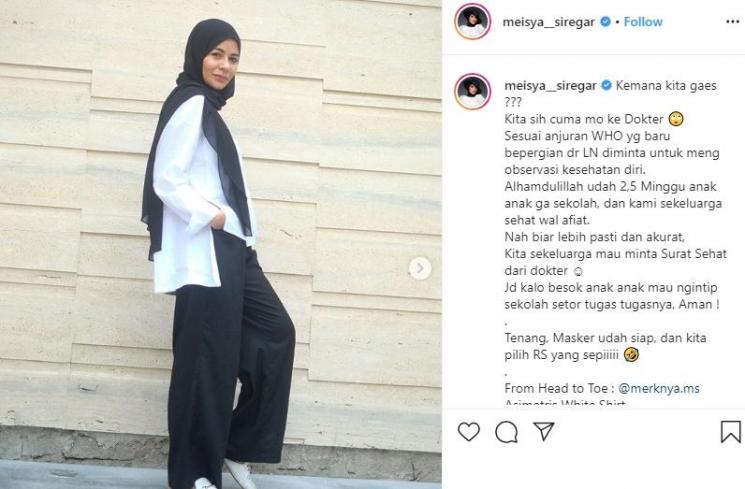 Meisya Siregar (Instagram/@meisya_siregar)