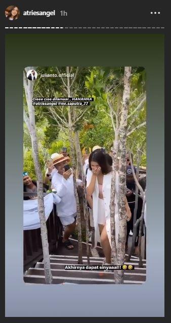 Atries Angel dan Eric Saputra. (Instagram/@atriesangel)