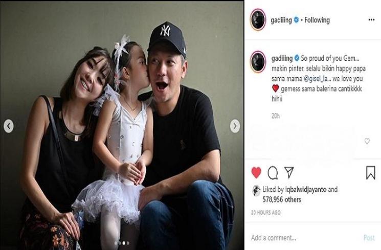 Momen Gempita Nora Marten show ballet (Instagram @gadiiing)