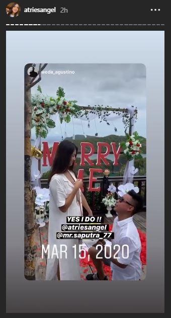 Atries Angel dan Eric Saputra. (Instagram/@atriesangel)