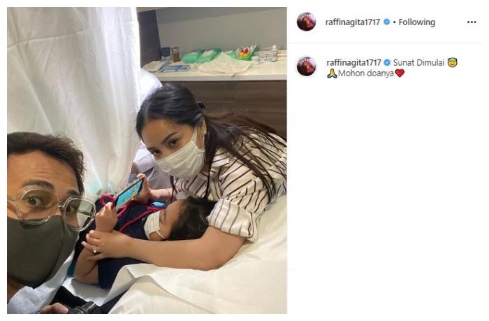 Rafathar sunatan. (Instagram/@raffinagita1717)