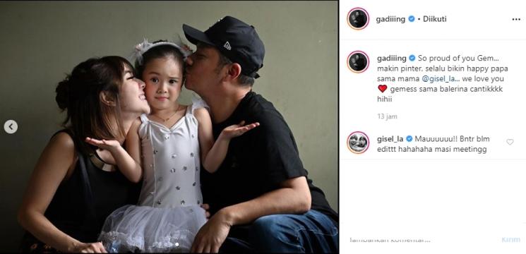 Gisella Anastasia, Gempita dan Gading Marten (Instagram/@gadiiing)