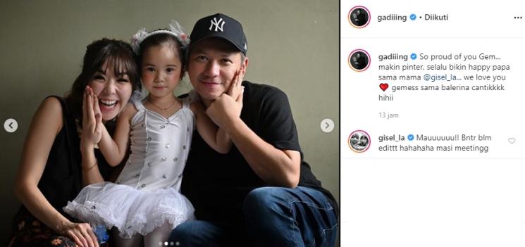 Gisella Anastasia, Gempita dan Gading Marten (Instagram/@gadiiing)