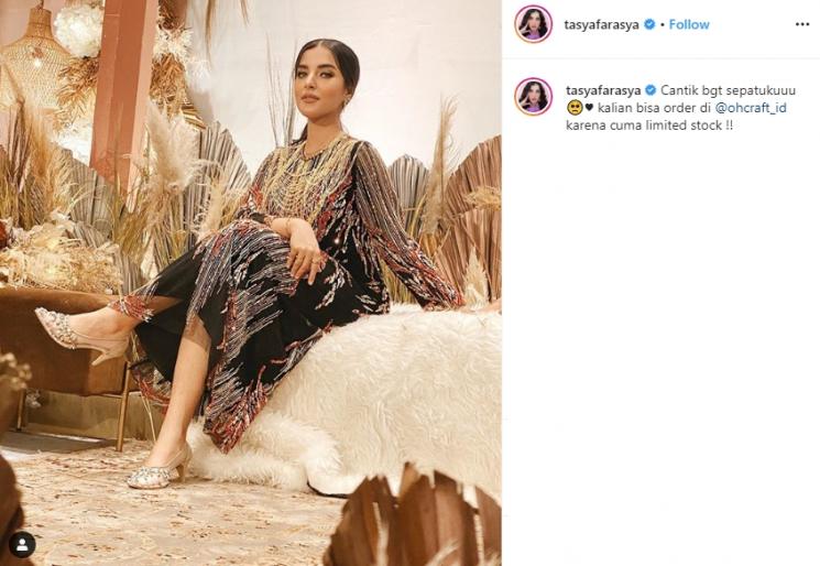 Gaya mewah Tasya Farasya (Instagram/@tasyafarasya)