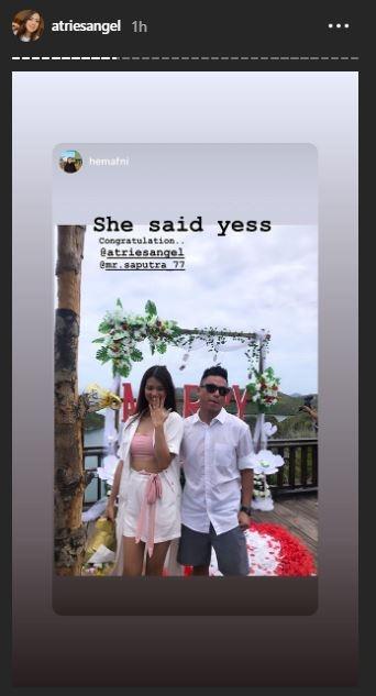 Atries Angel dan Eric Saputra. (Instagram/@atriesangel)
