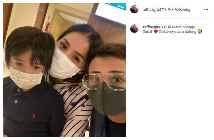 Rafathar sunatan. (Instagram/@raffinagita1717)