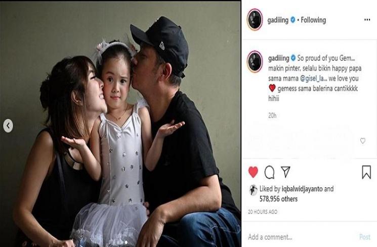 Momen Gempita Nora Marten show ballet (Instagram @gadiiing)