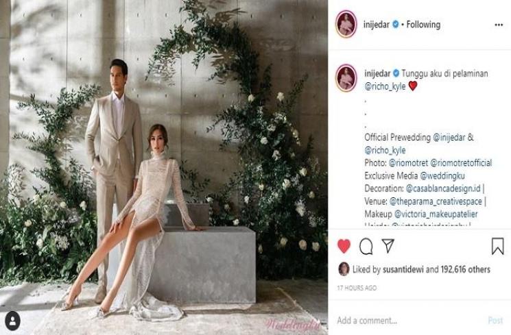 Jessica Iskandar dan Richard Kyle (Instagram @inijedar)
