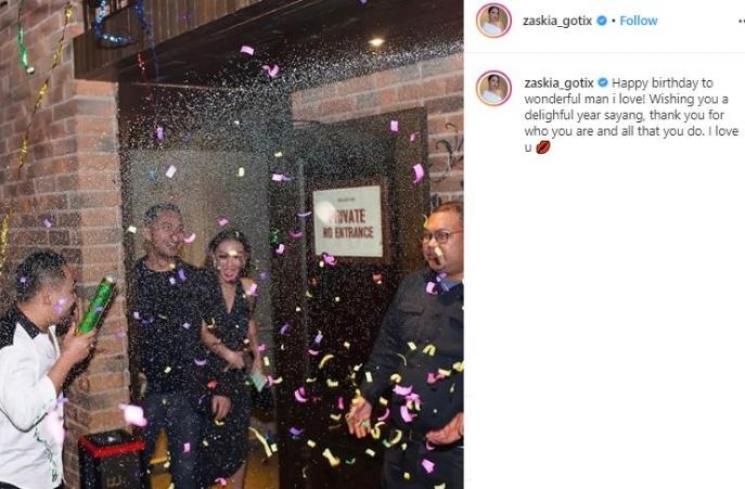 Zaskia Gotik dan Sirajuddin Mahmud. (Instagram/@zaskia_gotix)