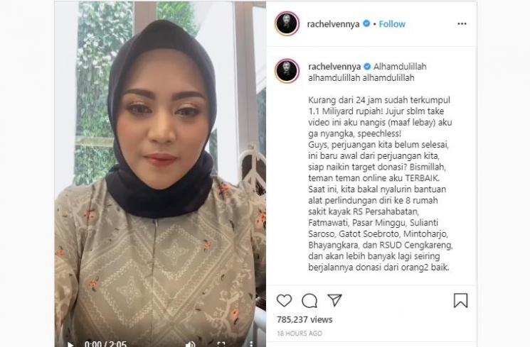 Rachel Vennya. (Instagram/@rachelvennya)
