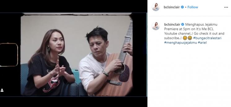 Ariel NOAH dan Bunga Citra Lestari (Instagram/@bclsinclair)