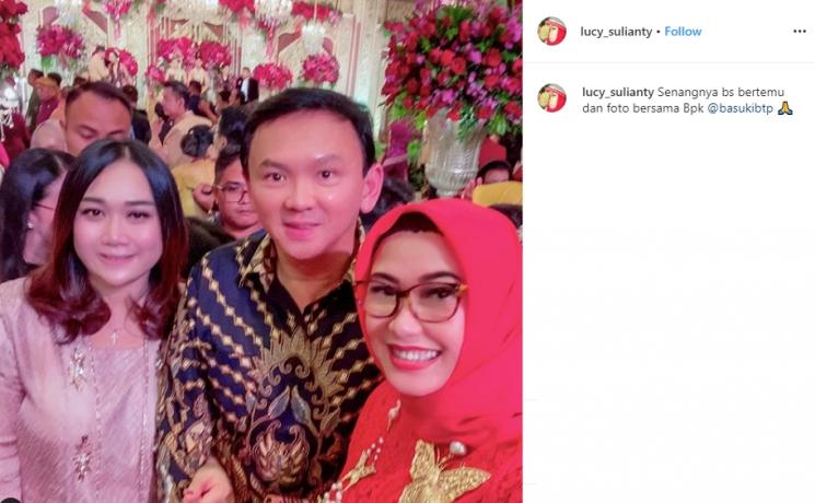Ahok dan Puput Nastiti Devi (Instagram/@lucy_sulianty)