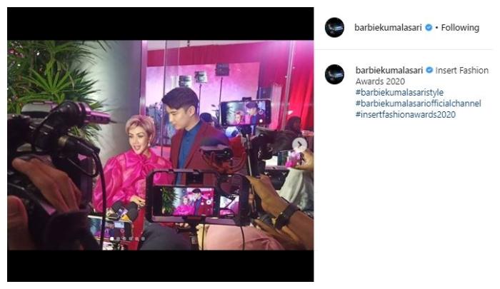 Barbie Kumalasari dan oppa Korea. (Instagram/@barbiekumalasari)
