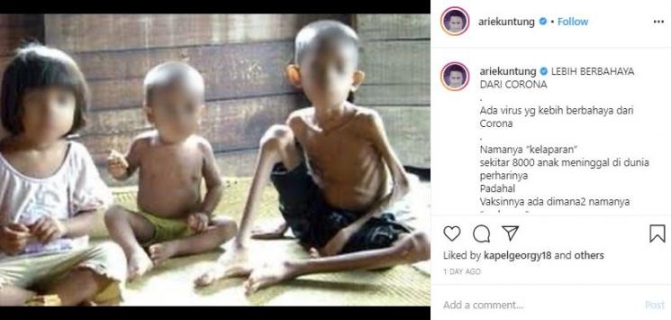 Arie Untung. (Instagram/@ariekuntung)