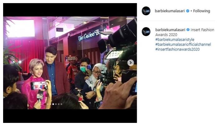 Barbie Kumalasari dan oppa Korea. (Instagram/@barbiekumalasari)