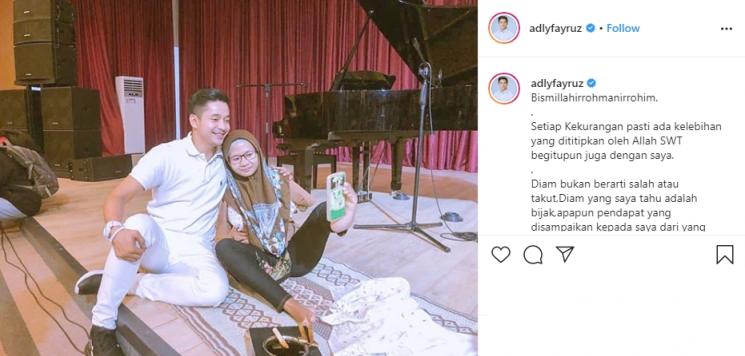 Unggahan Adly Fairuz (Instagram/@adlyfayruz)