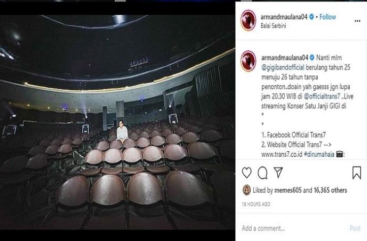 Konser bertajuk Satu Janji GIGI (Instagram @armandmaulana04)