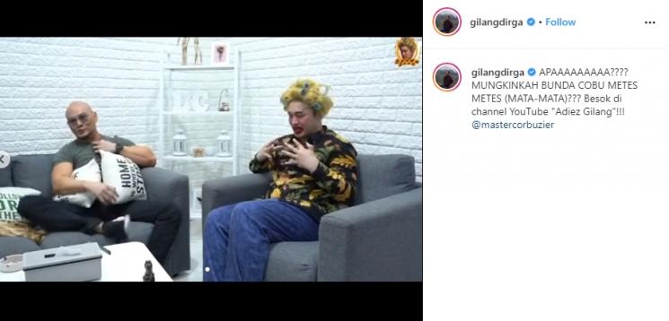 Gilang Dirga Jadi Bunda Dona (Instagram/@gilangdirga)