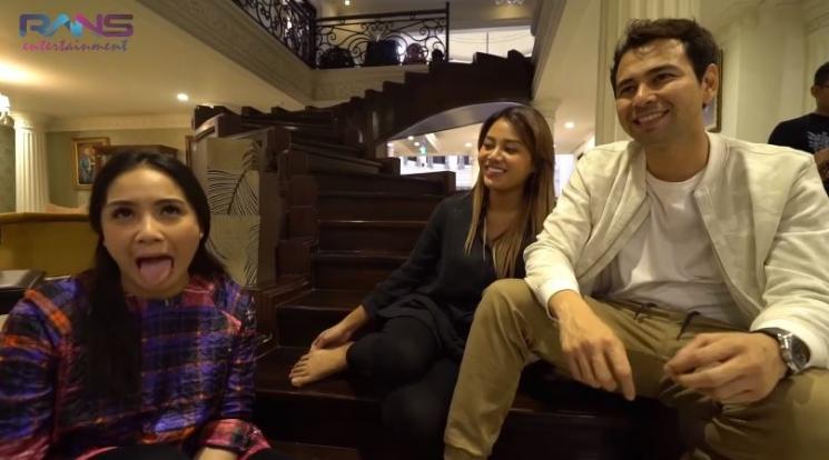 Reaksi geli Nagita Slavina disorot, (Youtube/RANSEntertainment)