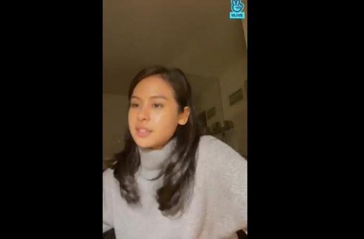 Maudy Ayunda. (V Live/Maudy Ayunda)
