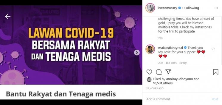 Postingan Irwan Mussry. (Instagram/@irwanmussry)
